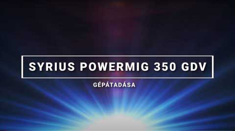 Syrius POWERMIG 350 GDV szinergikus hegesztőgép átadása