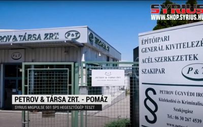 Fogyóelektródás ( Co )  Hegesztőgép teszt – SYRIUS MIGPULSE 501 DPP- Petrov & Társa Zrt – Pomáz