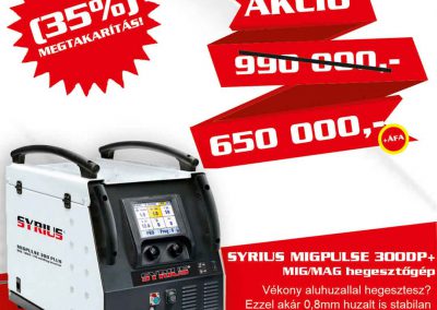 SYRIUS MIGPULSE 300DP+ MIG/MAG hegesztőgép